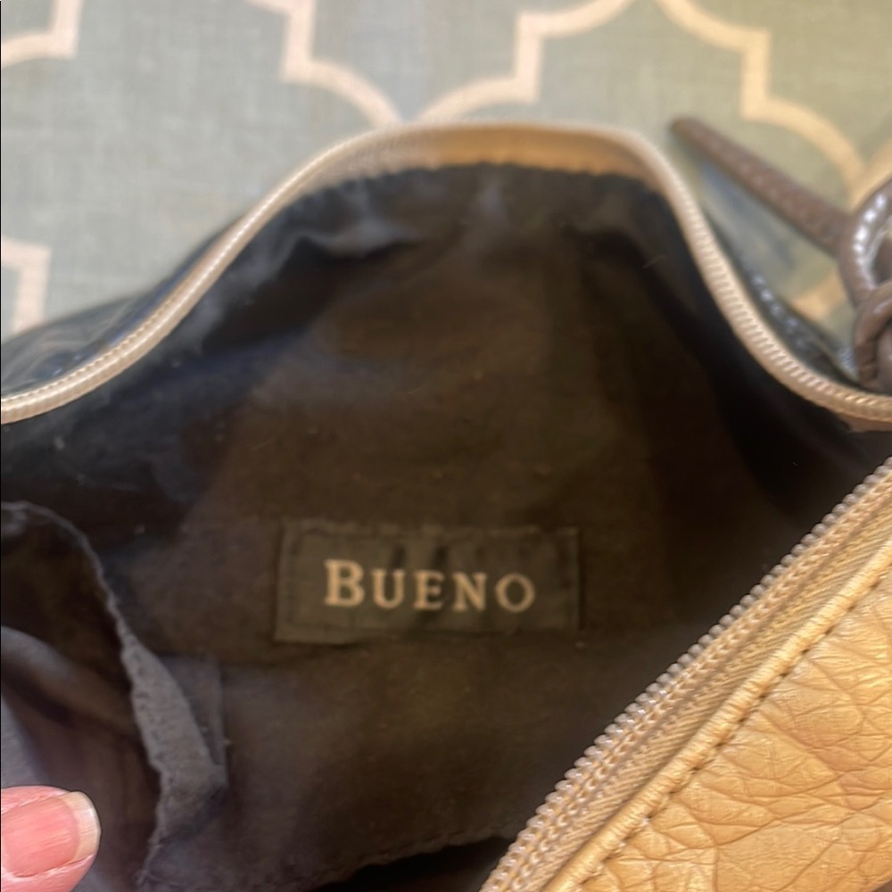 Bueno Cream and Brown Crossbody Bag with Stylish Design and Adjustable Strap - Picture 2 of 4